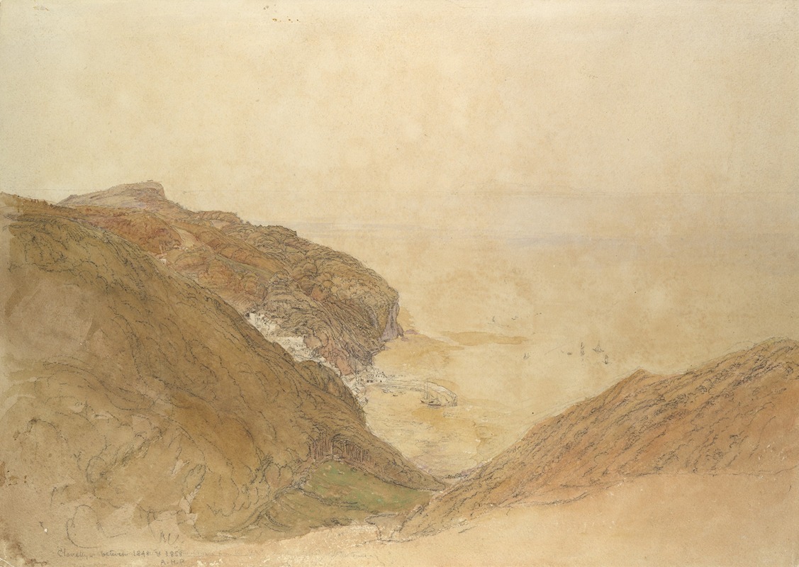 Samuel Palmer - View of Clovelly, Devon