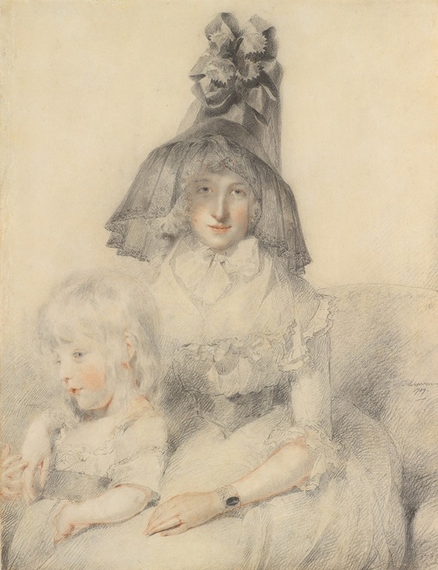 Sir Thomas Lawrence - Mrs. Papendiek and Her Son