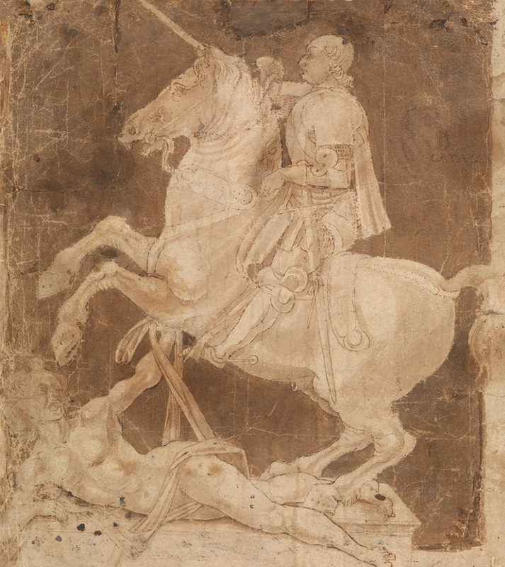 Antonio del Pollaiuolo - Study for the Equestrian Monument to Francesco Sforza
