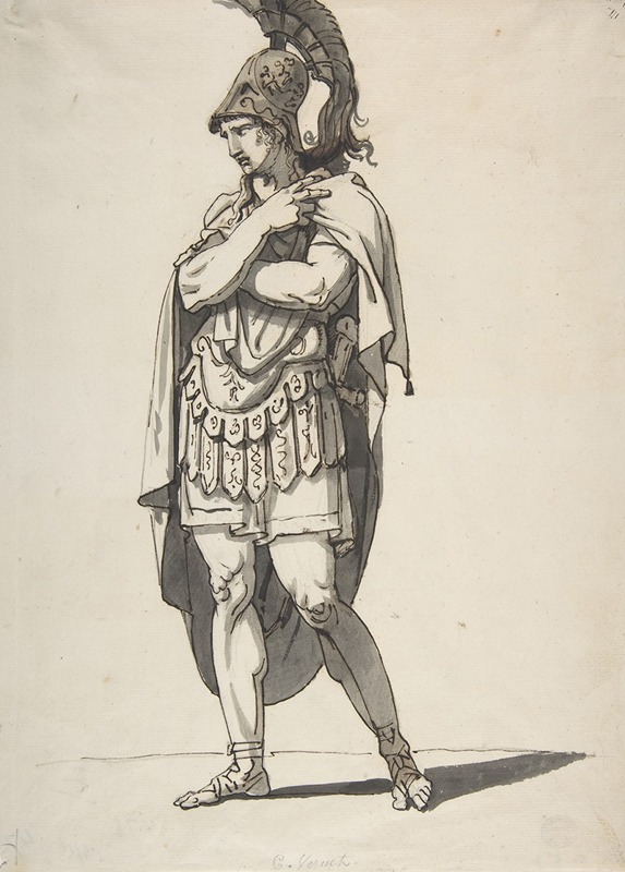 Bartolomeo Pinelli - Standing Warrior