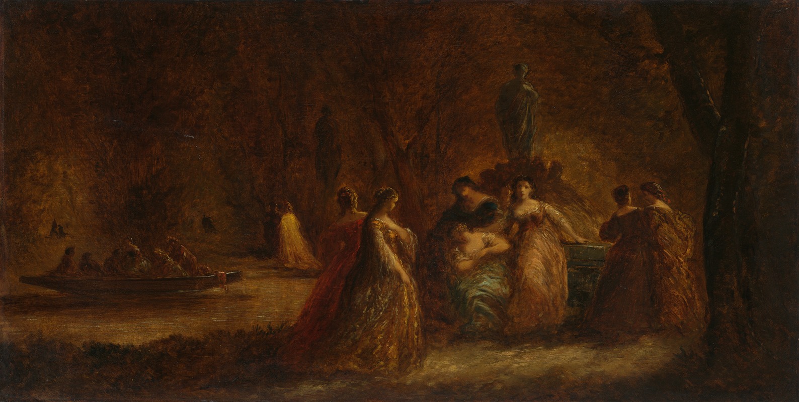 Adolphe Monticelli - A Woodland Fête