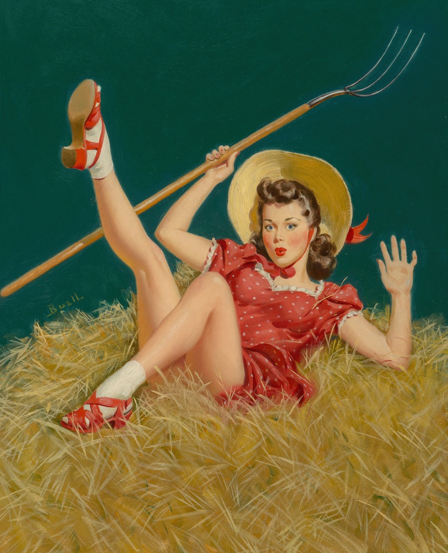 Al Buell - Pin-Up with a Pitchfork