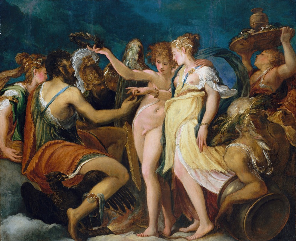 Andrea Schiavone - The Marriage of Cupid and Psyche