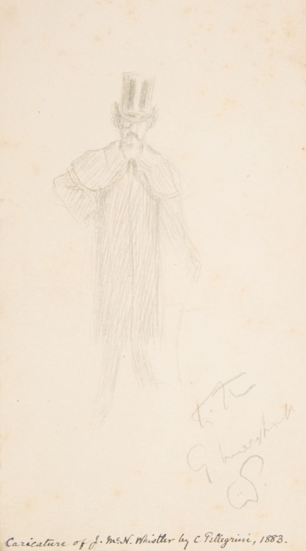 Carlo Pellegrini - Caricature of James McNeil Whistler