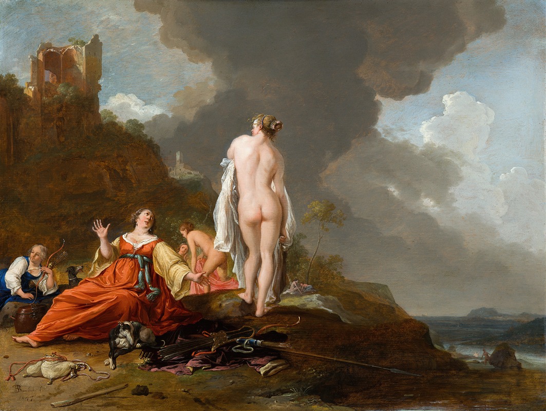 Bartholomeus Breenbergh - Landscape With Nymphs and Diana