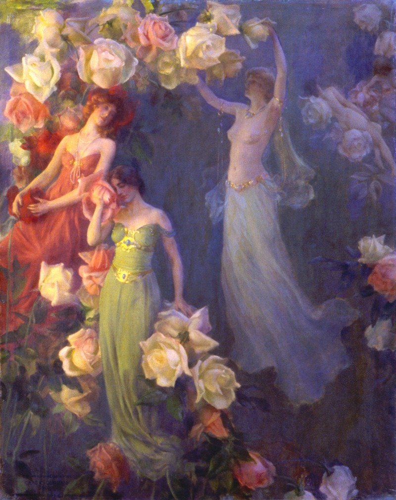 Charles Courtney Curran - The Perfume of Roses