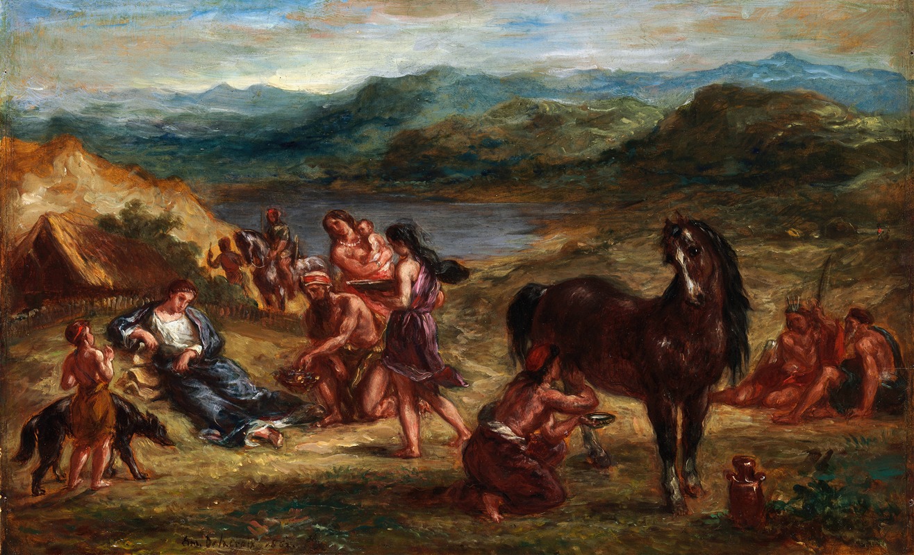 Eugène Delacroix - Ovid Among The Scythians