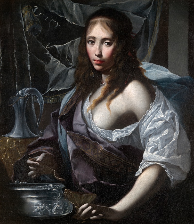 Felice Ficherelli - Artemisia Prepares To Drink The Ashes of Her Husband, mausolus