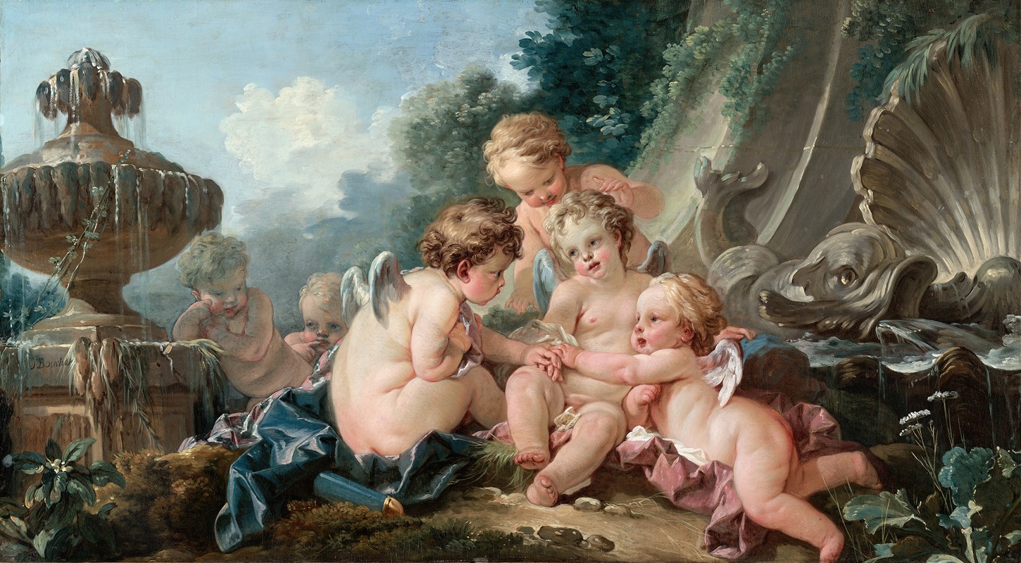 François Boucher - Cupids in Conspiracy