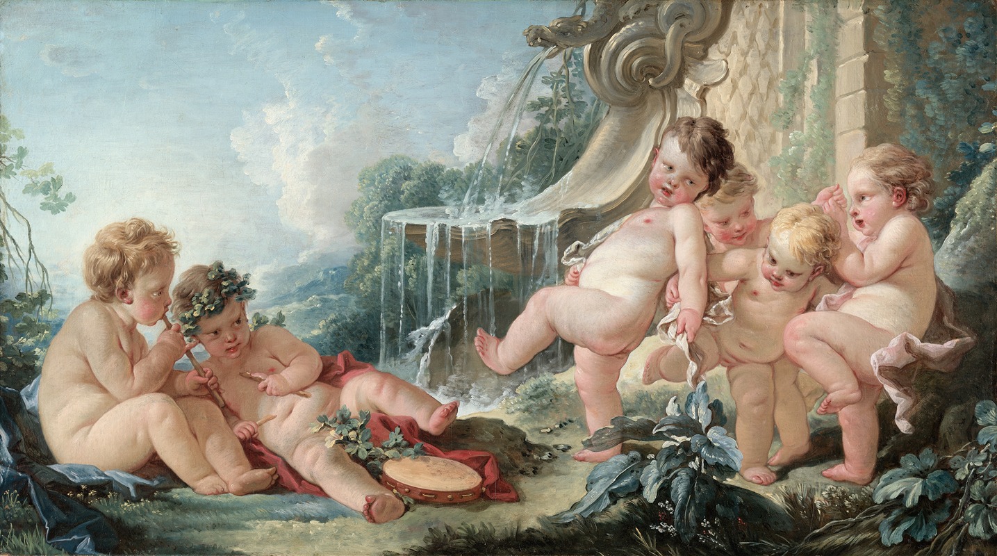 François Boucher - Music and Dance and Cupids in Conspiracy
