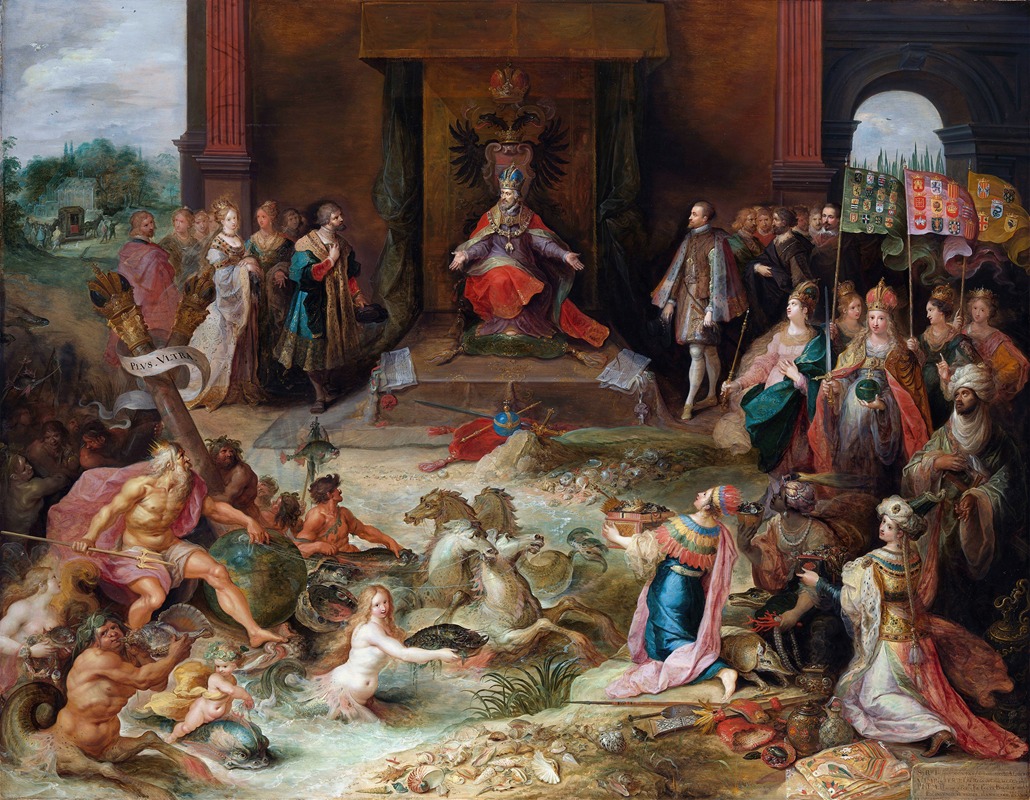 Frans Francken The Elder - Allegory on The Abdication of Emperor Charles V in Brussels
