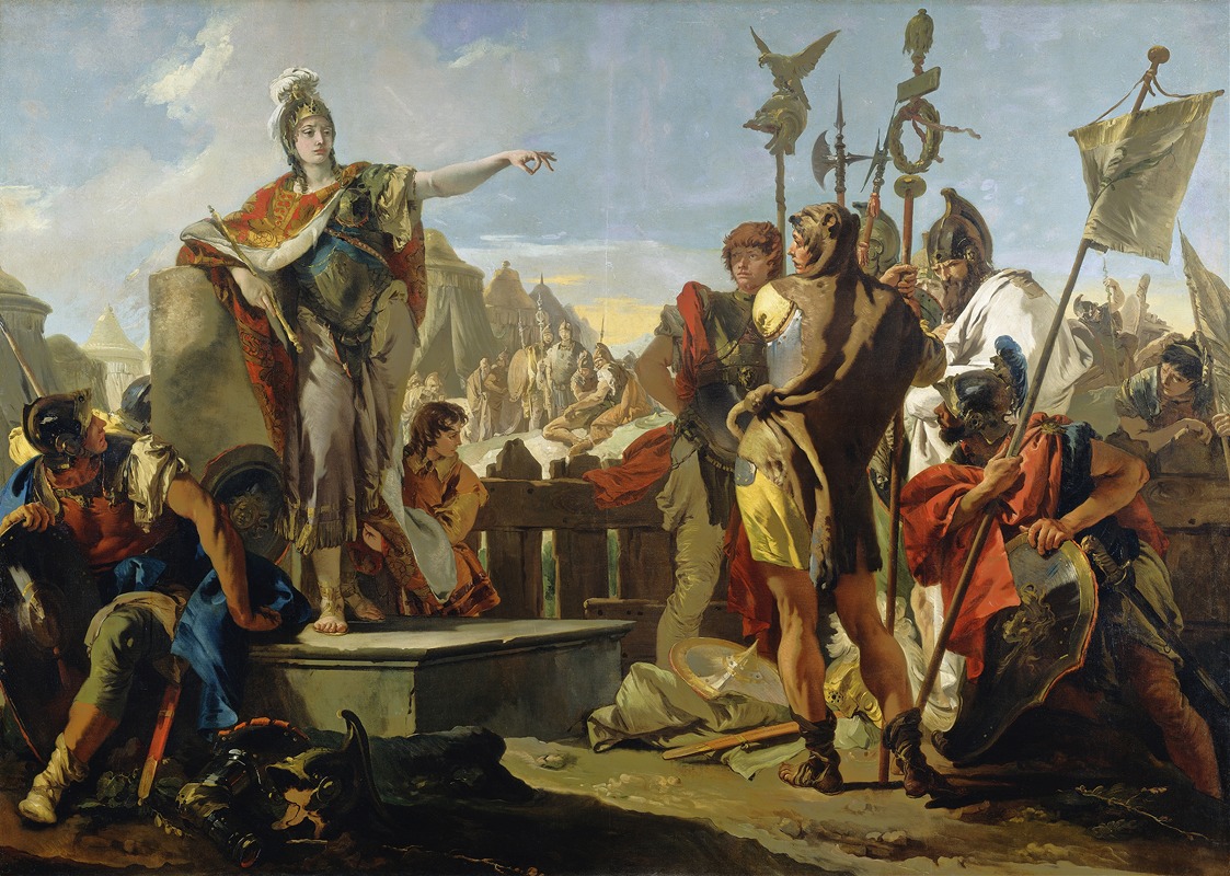 Giovanni Battista Tiepolo - Queen Zenobia Addressing Her Soldiers