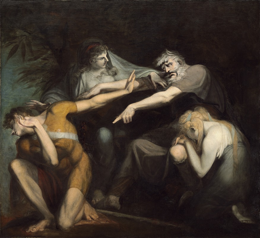 Henry Fuseli - Oedipus Cursing His Son Polynices