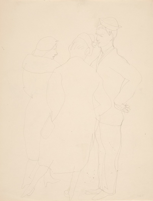 Charles Demuth - Woman with Two Sailors