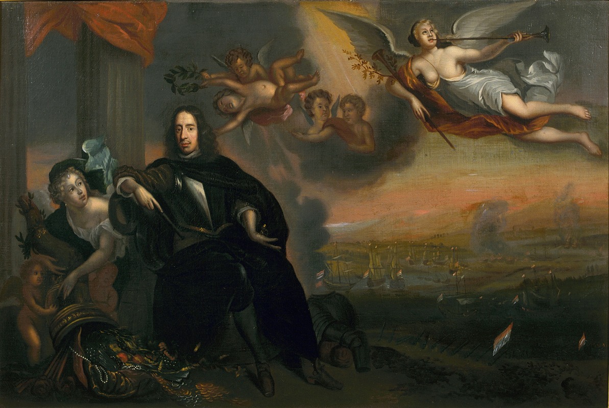 Jan De Baen - Allegory of Cornelis De Witt (1623-1672) As Instigator of The Victory At Chatham in 1667