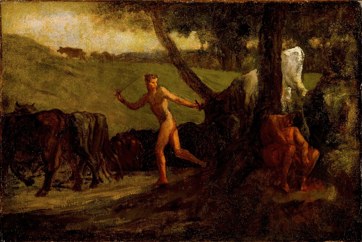Jean-François Millet - Study For ‘mercury Leading The Cows of Argus To Water’