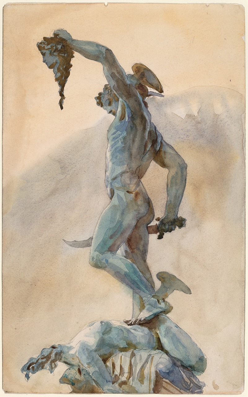 John Singer Sargent - Sketch of Cellini’s ‘Perseus’