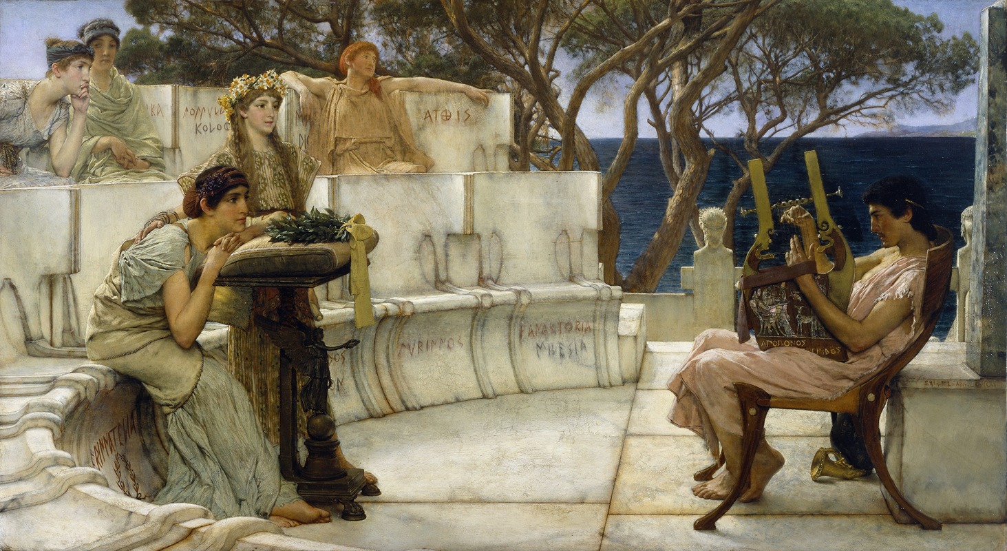 Lawrence Alma-Tadema - Sappho and Alcaeus