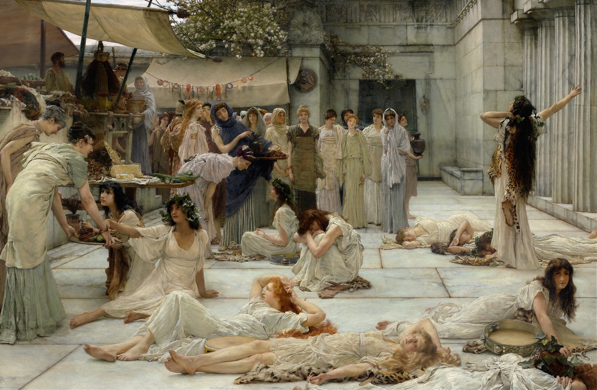 Lawrence Alma-Tadema - The Women of Amphissa