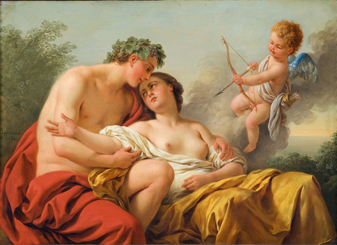 Louis-Jean-François Lagrenée - Bacchus and Ariadne