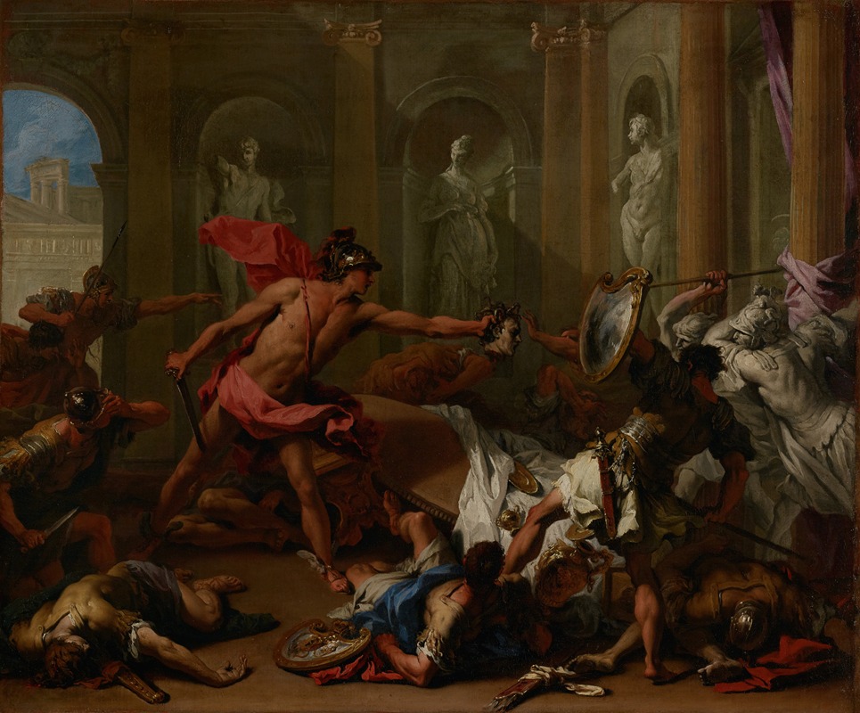 Sebastiano Ricci - Perseus Confronting Phineus With The Head of Medusa