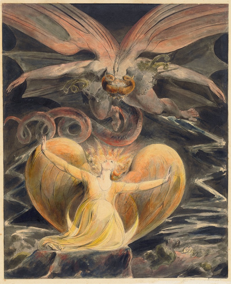 William Blake - The Great Red Dragon and the Woman Clothed with the Sun