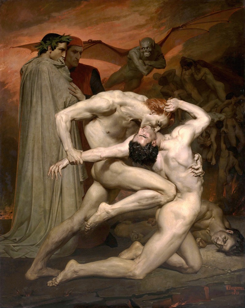 William Bouguereau - Dante and Virgil in Hell