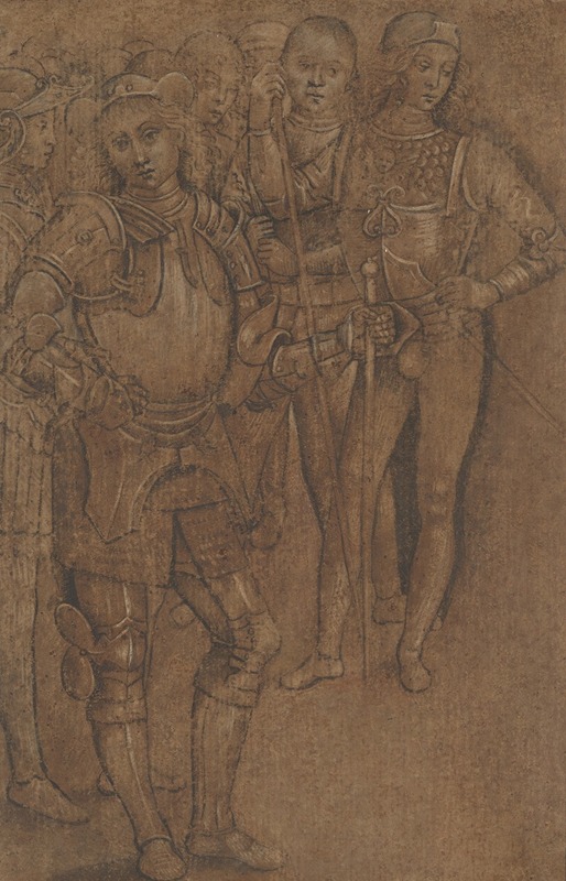 Follower of Pietro Perugino - Group of Warriors Standing