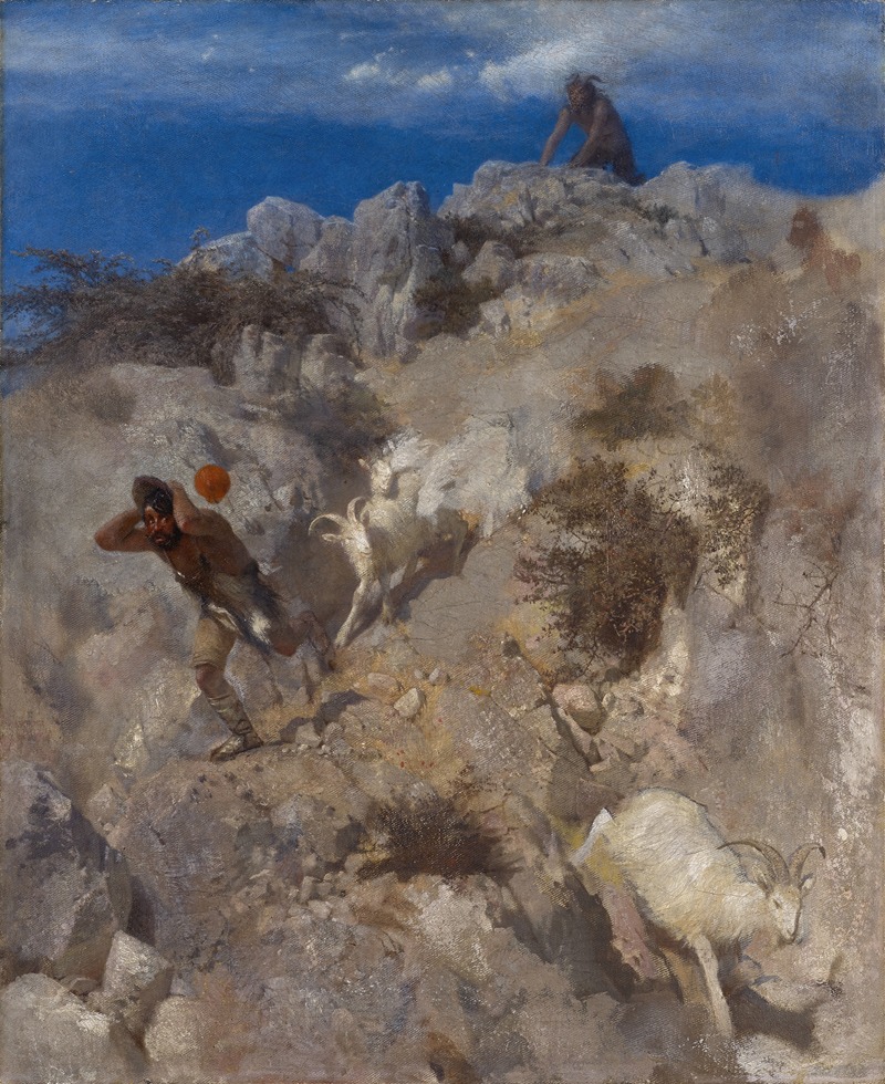 Arnold Böcklin - Pan Frightening A Shepherd (Terrified Panic)