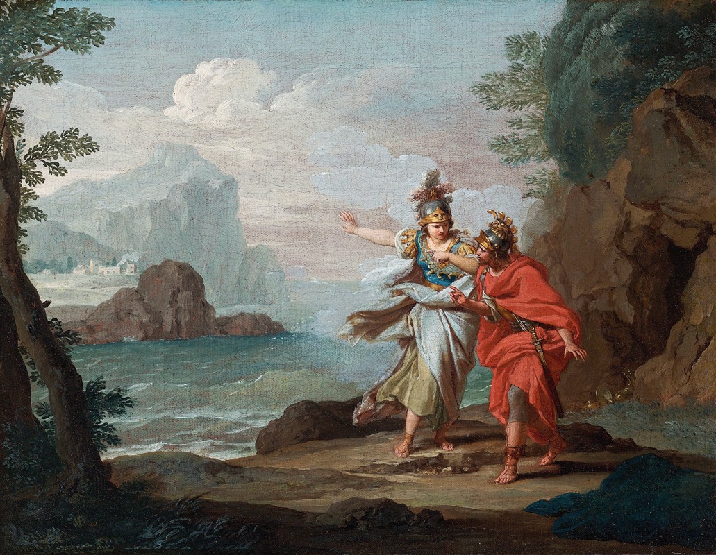 Giuseppe Bottani - Athena Appearing To Odysseus To Reveal The Island Of Ithaca