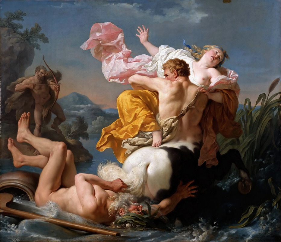 Louis-Jean-François Lagrenée - The Abduction Of Deianeira By The Centaur Nessus