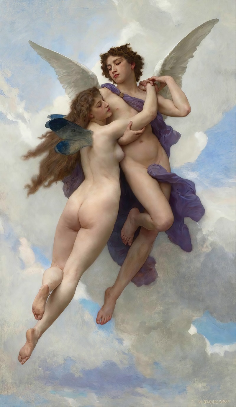 William Bouguereau - Love And Psyché