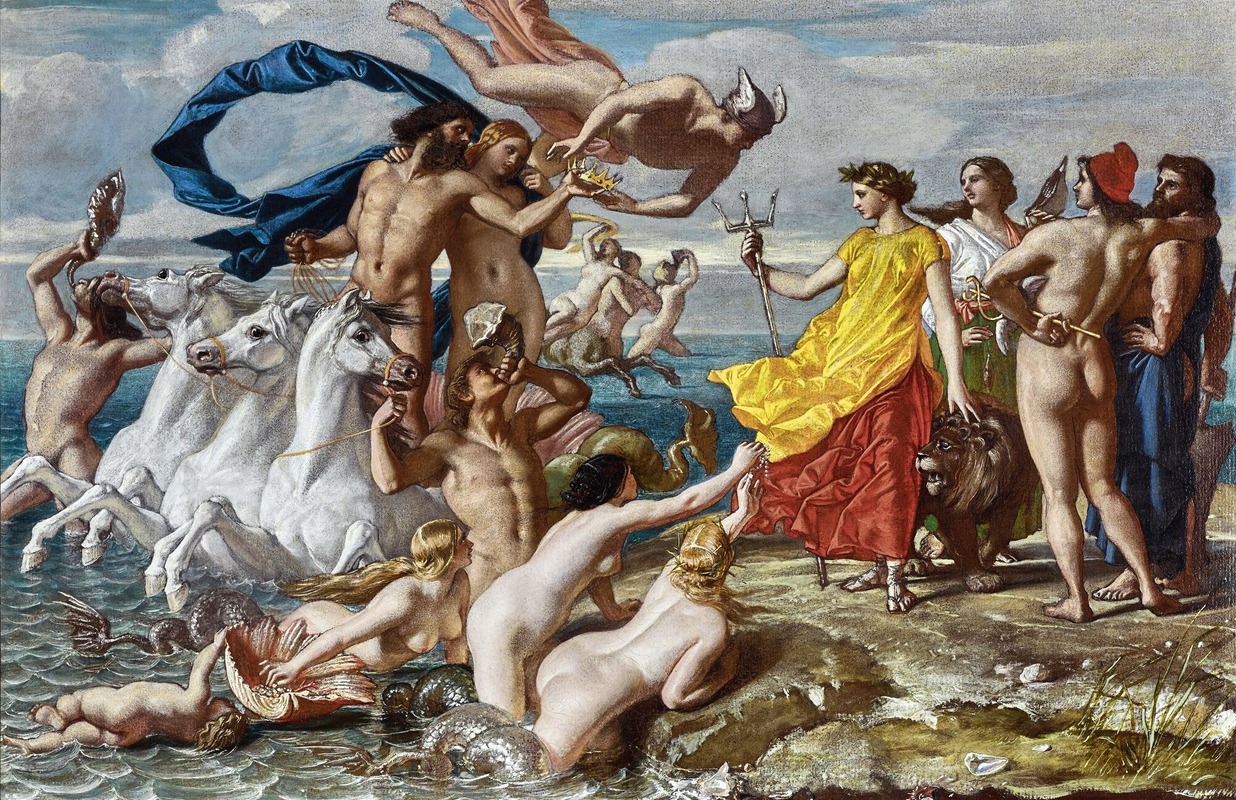 William Dyce - Neptune Resigning To Britannia The Empire Of The Sea