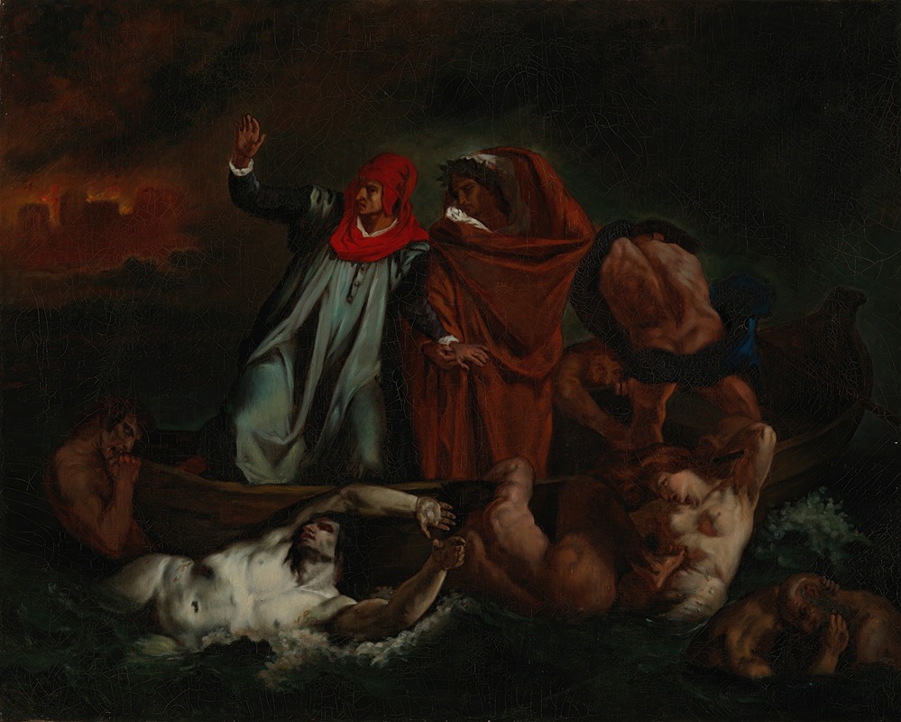 Adolf Von Becker - Dante And Virgil In Hell