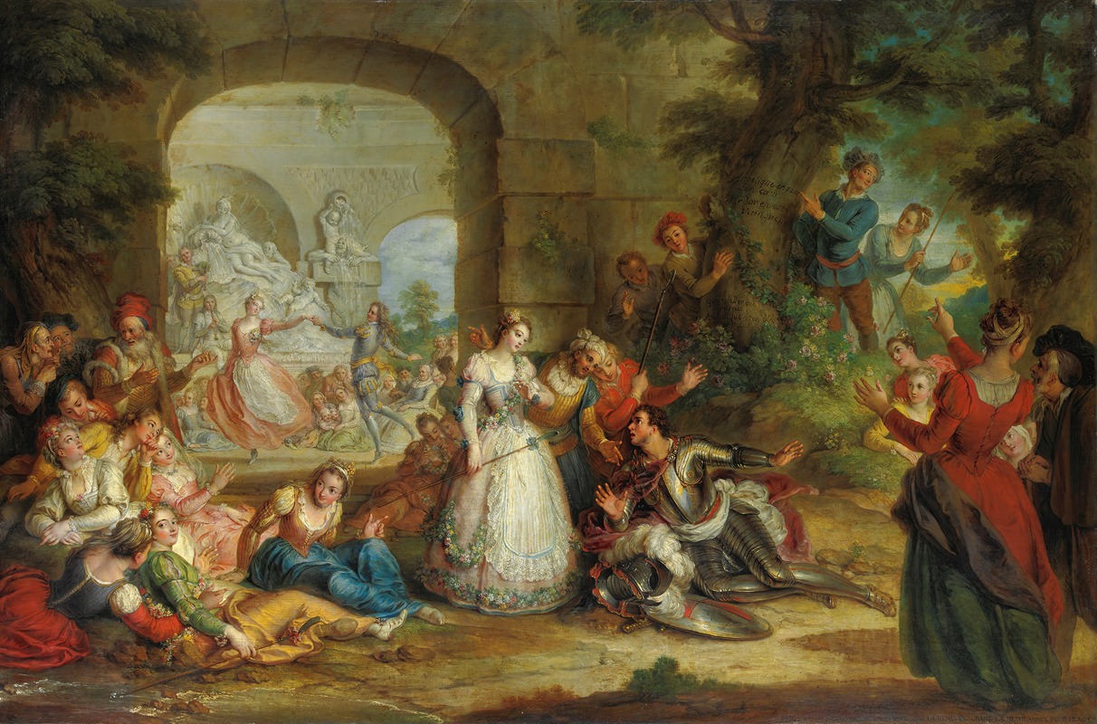 Charles-Antoine Coypel - Roland And The marriage Of Angelique