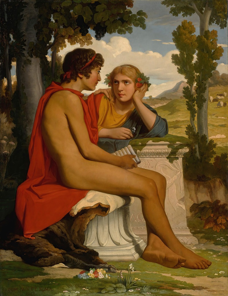 Daphnis And Chloe by Dominique Louis Papety Artvee