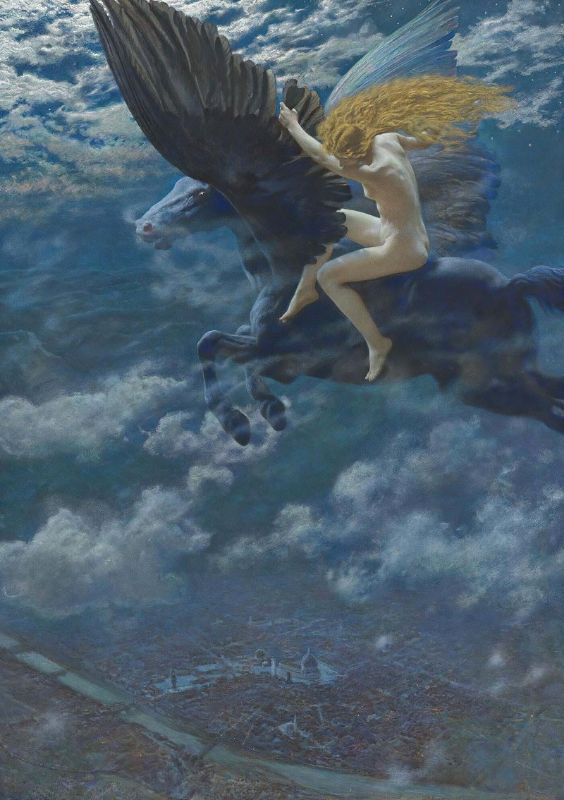 Edward Robert Hughes - Dream Idyll (A Valkyrie)