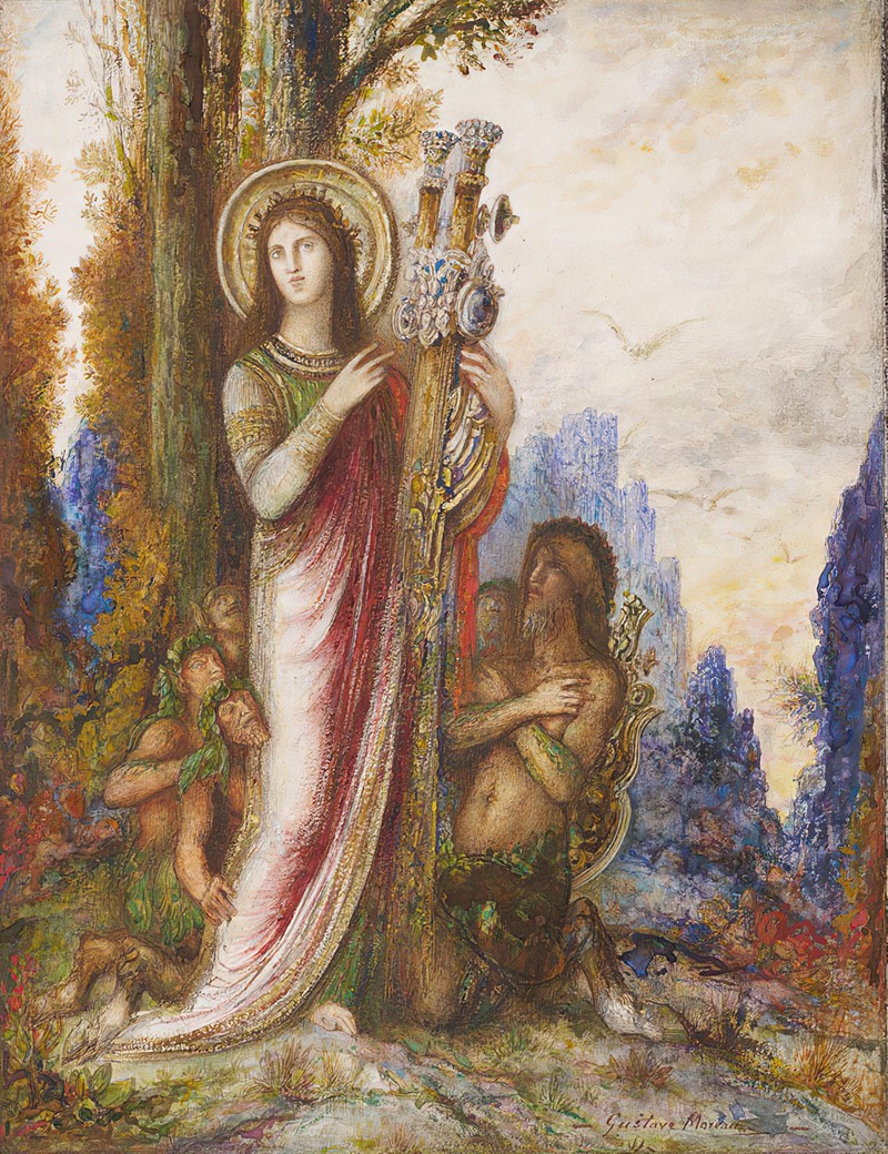 Gustave Moreau - Poet And Satyrs