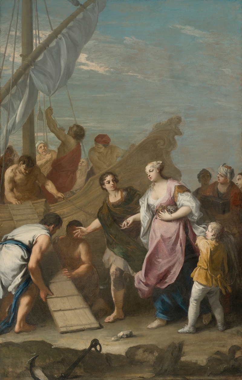 Jacopo Amigoni - The Embarkation Of Helen Of Troy