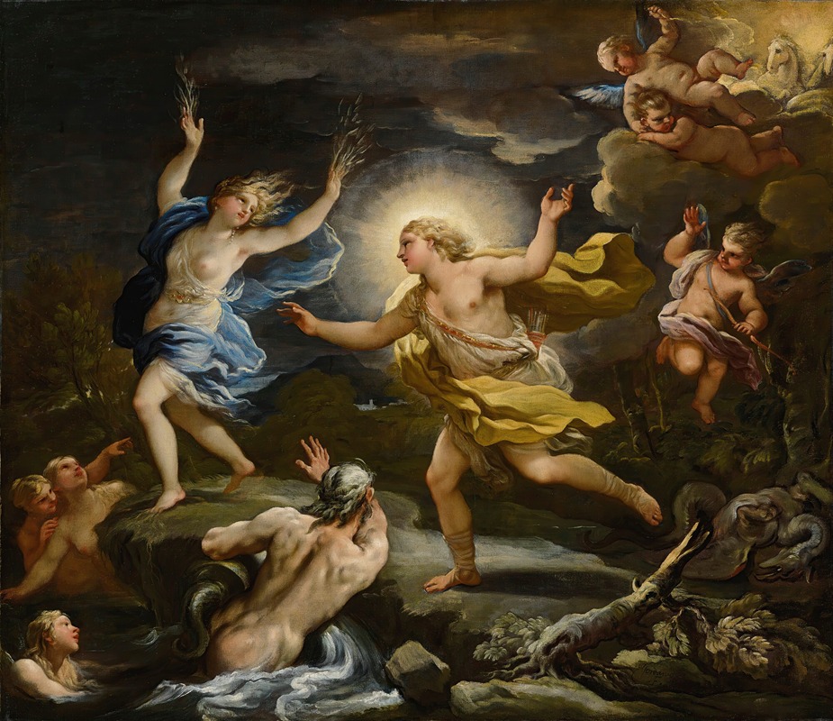 Luca Giordano - Apollo And Daphne