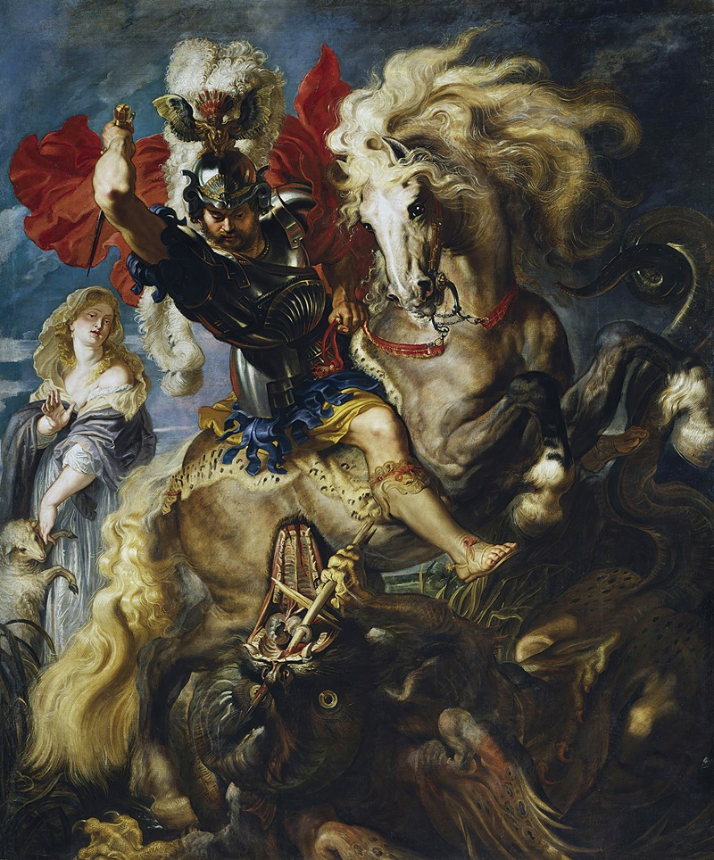 Peter Paul Rubens - St George Battles The Dragon