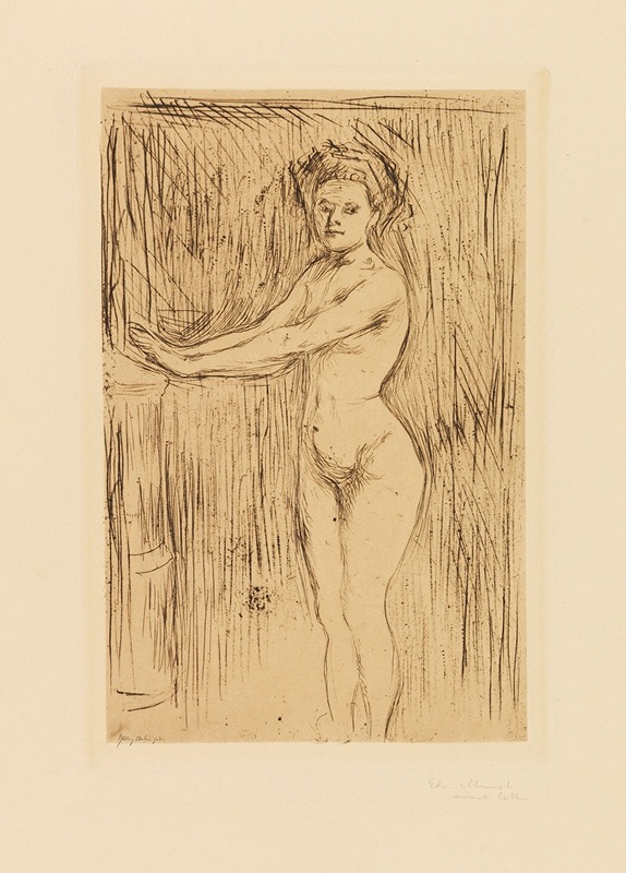 Edvard Munch - Modell, seine Hände wärmend