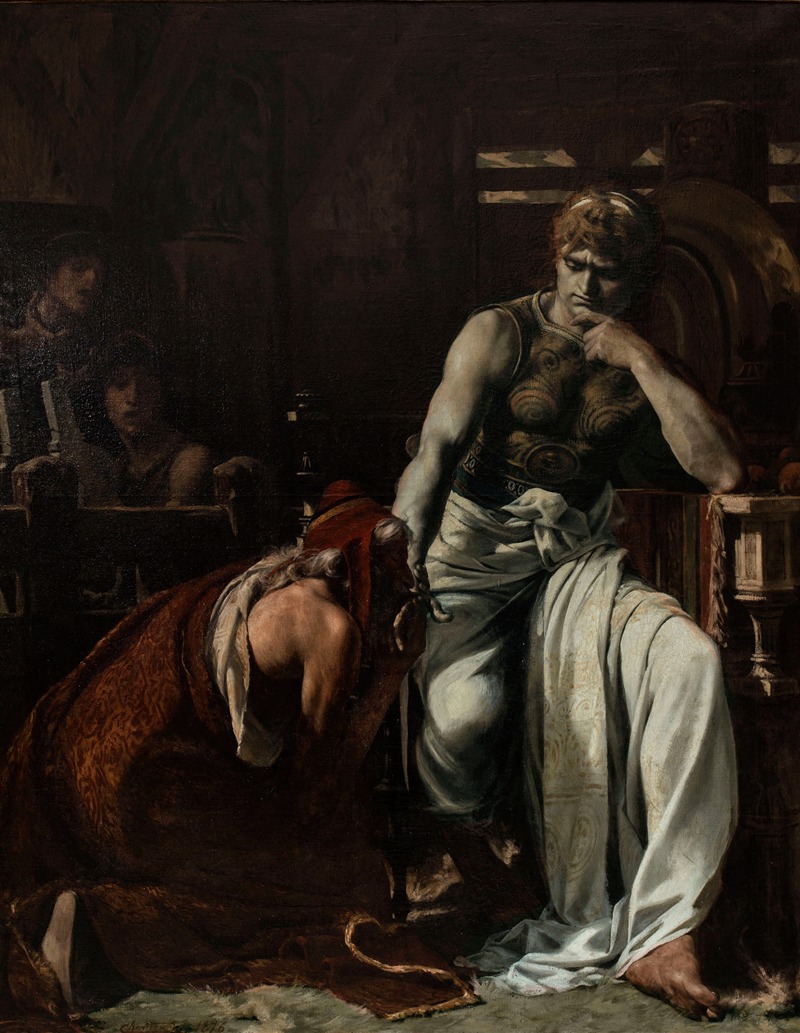 Théobald Chartran - Priam demandant à Achille le corps d’Hector