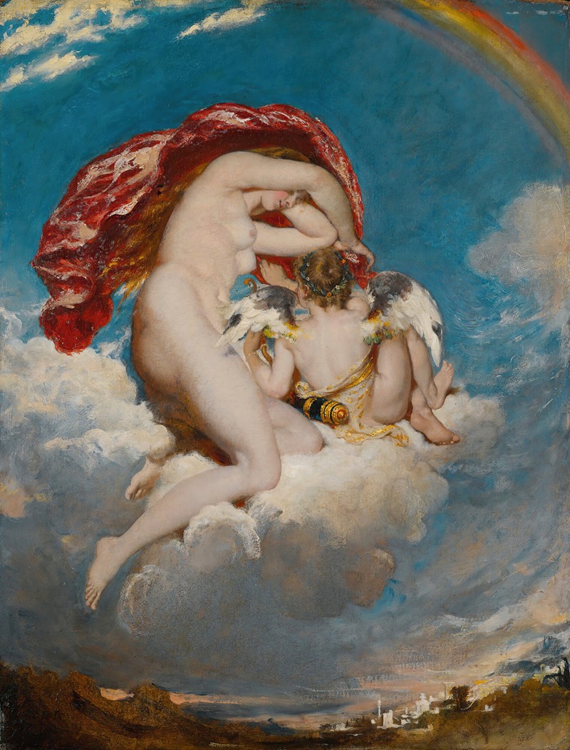 William Etty - Venus And Cupid Descending