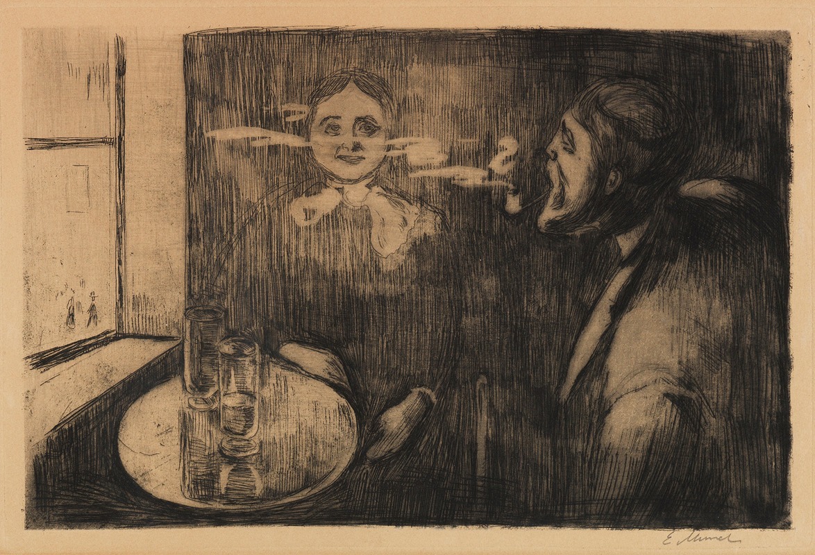 Edvard Munch - Tête-à-Tête (Plauderstunde)