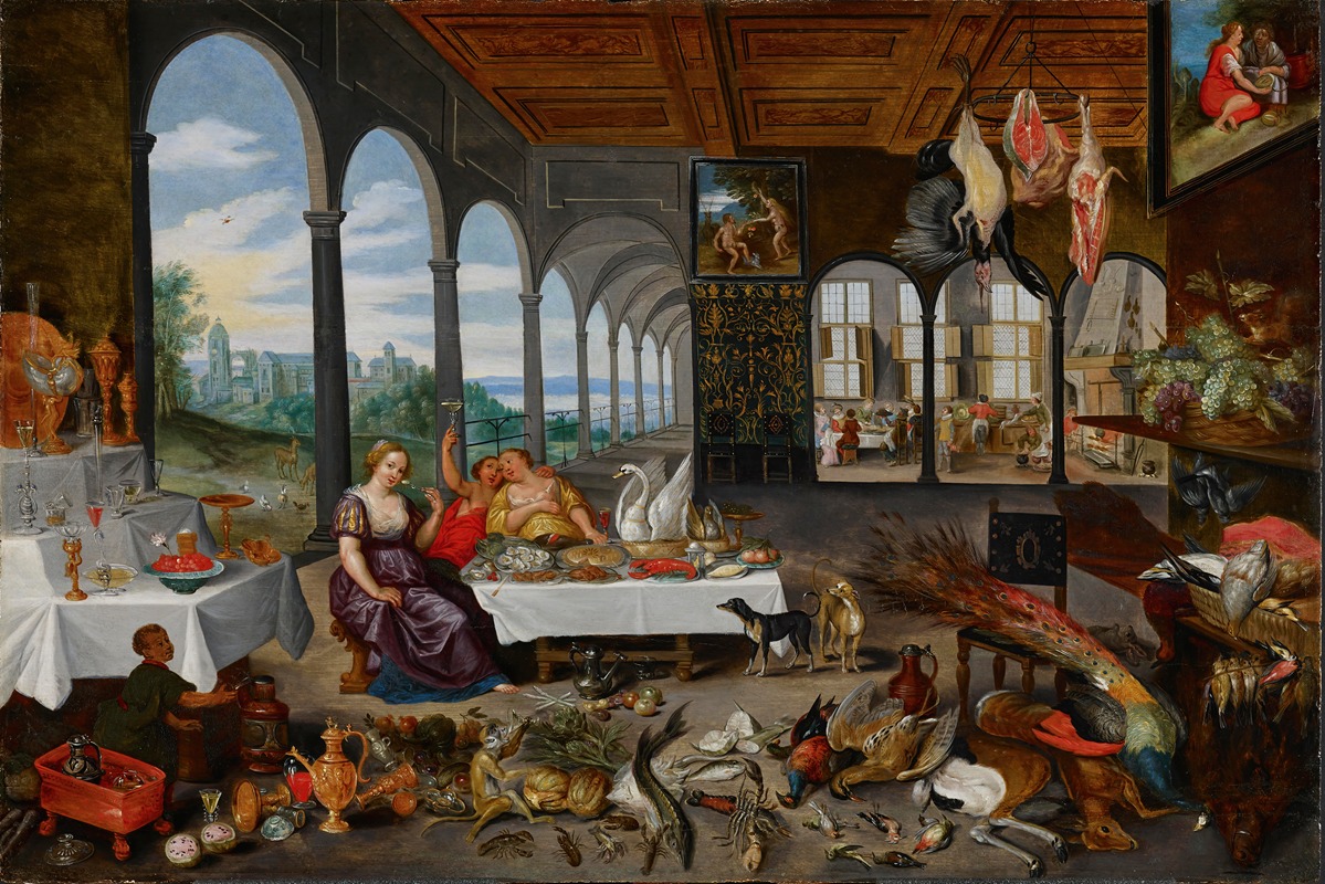 Workshop Of Jan Brueghel The Younger - The Sense Of Taste