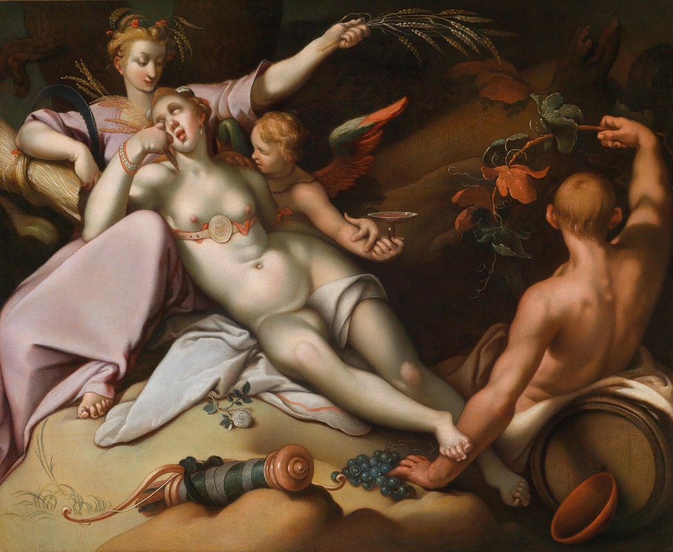 Abraham Bloemaert - Sine Baccho Et Cenere Friget Venus