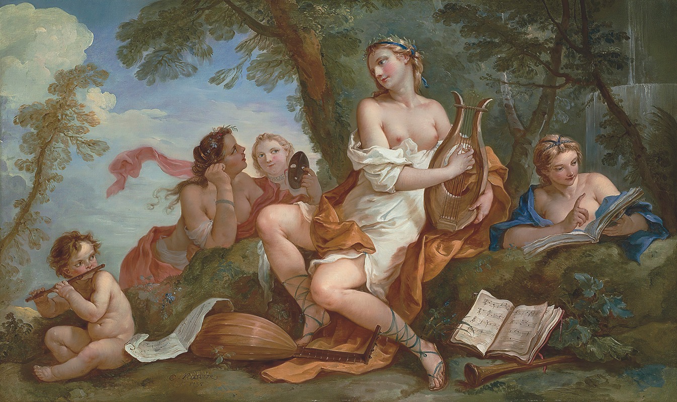 Charles-Joseph Natoire - A Personification Of Music