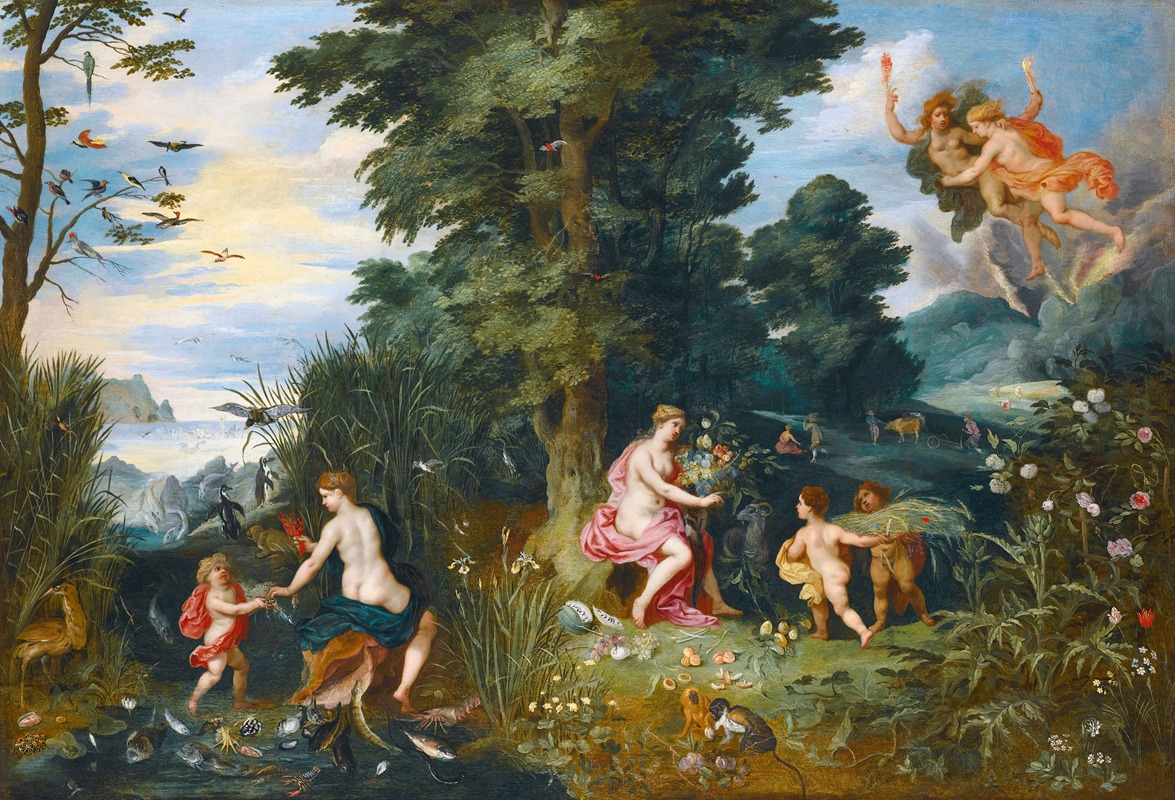 Jan Brueghel the Younger - Allegory Of The Four Elements
