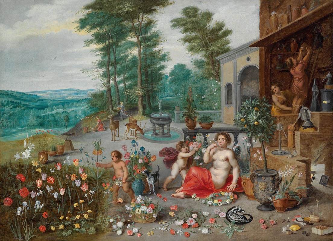 Jan Brueghel the Younger - An Allegory Of Smell